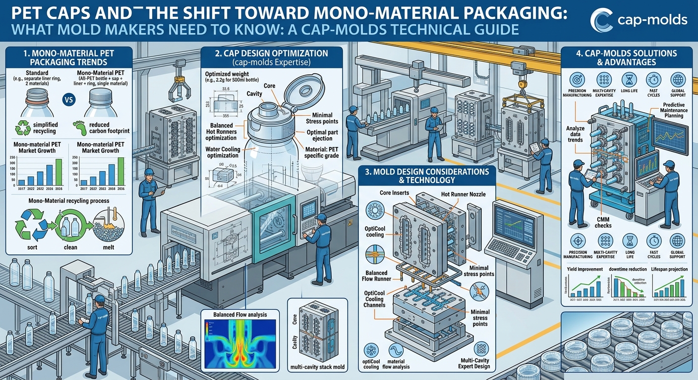PET Caps and the Shift Toward Mono-Material Packaging: What Mold Makers Need to Know