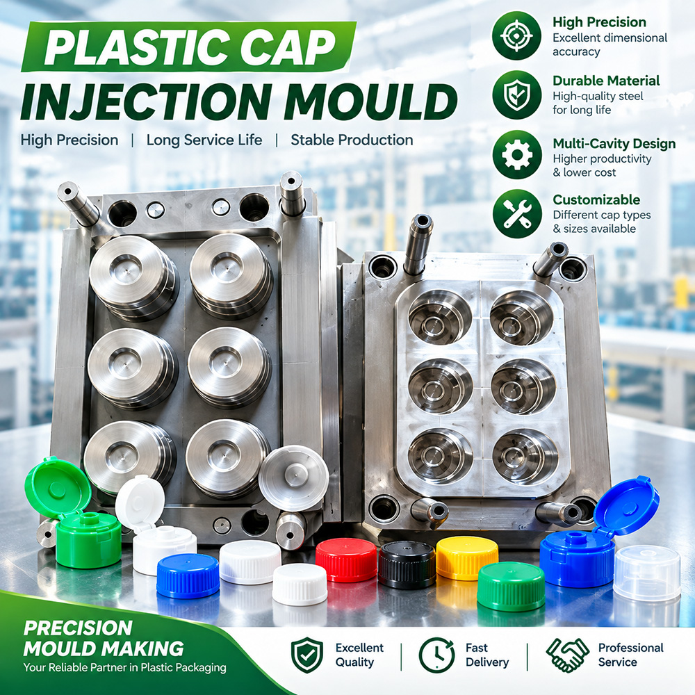High-Cavity Tethered Cap Molds: Maintaining 48-Cavity Production Efficiency with Complex Side-Action Mechanisms